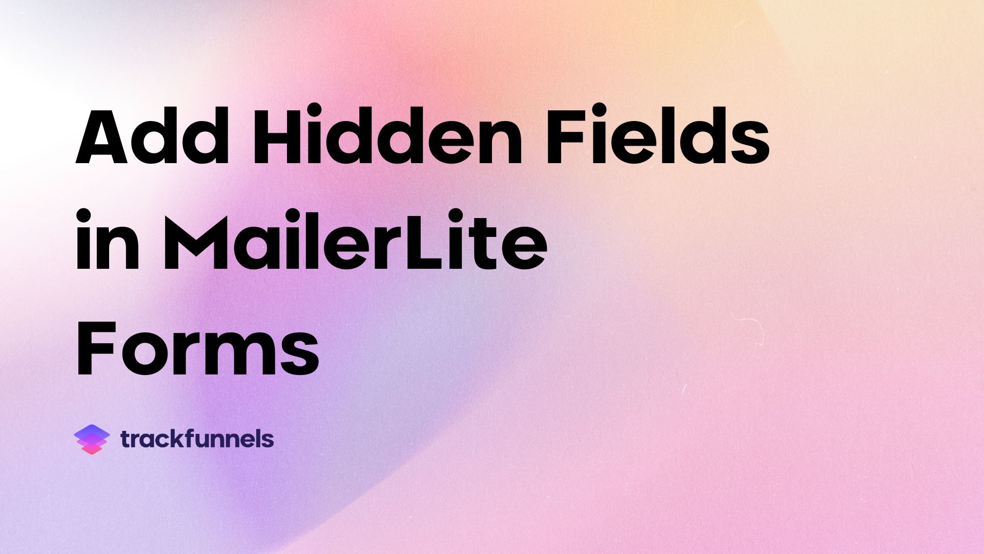 How to add multiple hidden fields to MailerLite Forms